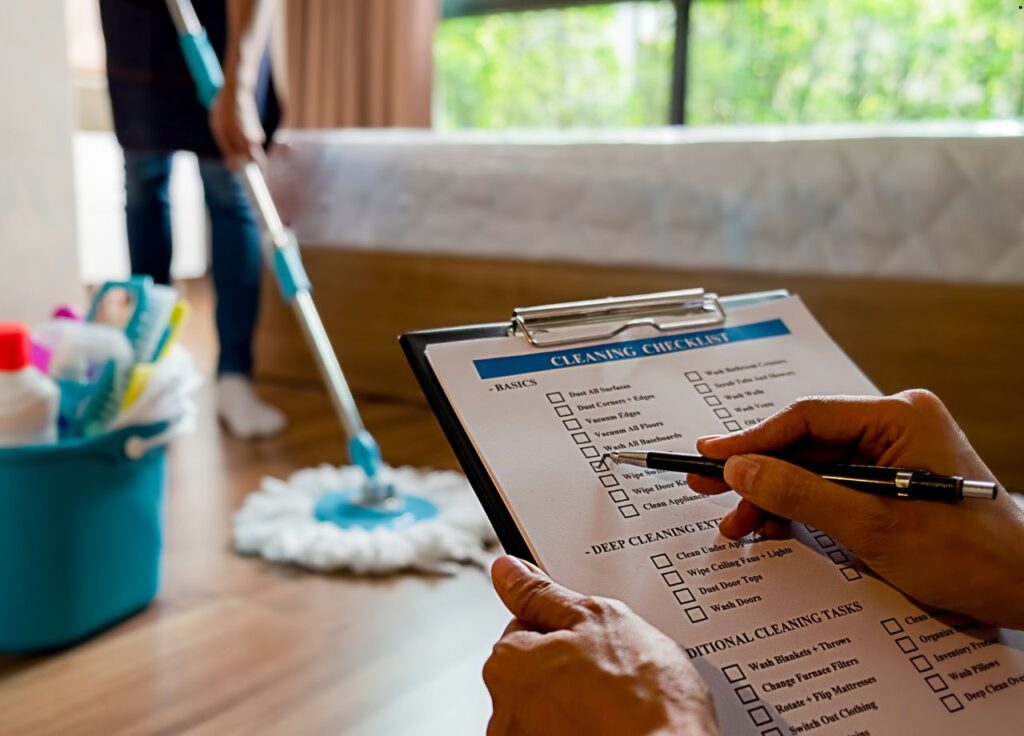 what is included in a deep house cleaning